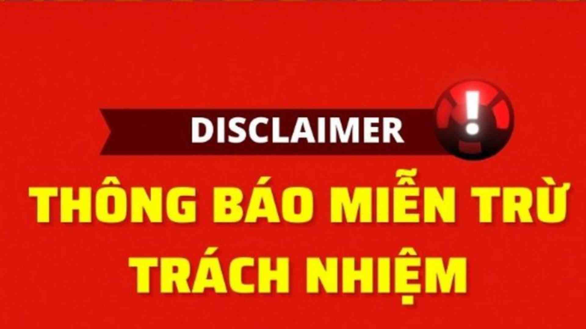 Tuyên Bố Miễn Trừ Trách Nhiệm Thomohomnay